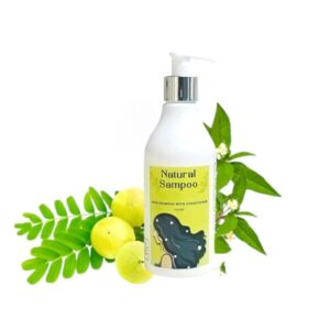 Minku Creations Natural and Ayurvedic Amla, Reetha & Shikakai Shampoo | For Hair Growth & Hair Fall Control | Vitamin E